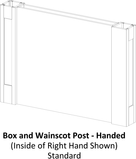 Specsheet Island End Cap Box Wainscot Post Handed 2