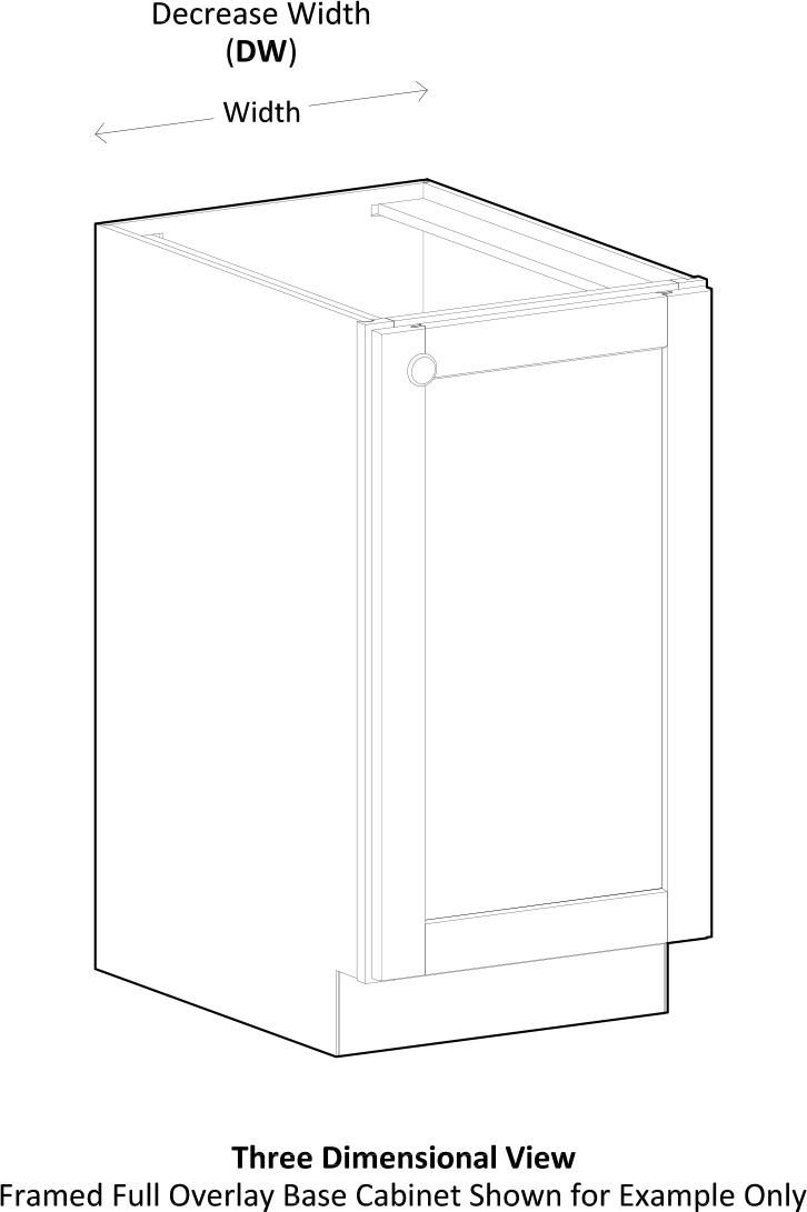 Specsheet Mod Dimensional Decrease Width