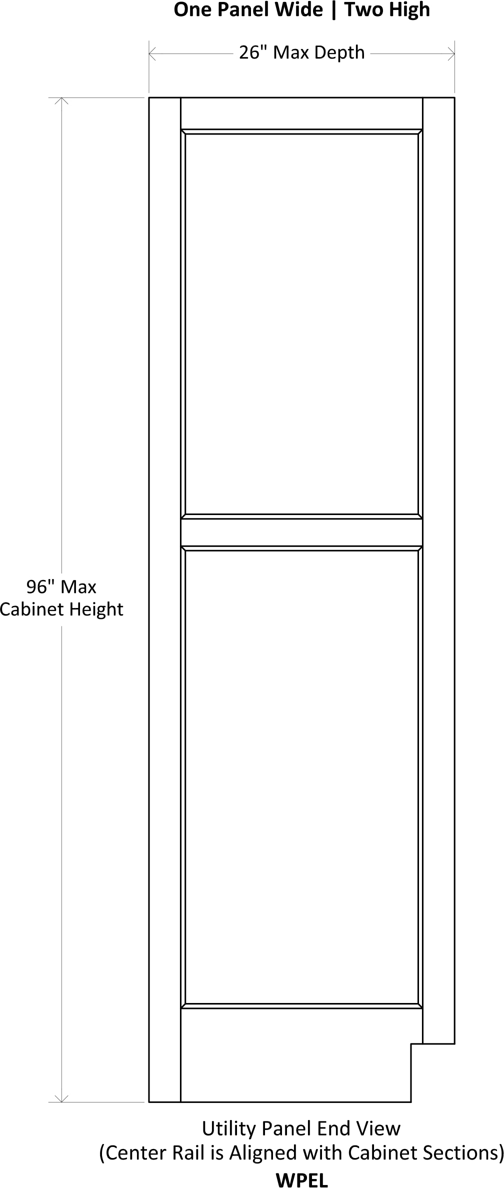 Specsheet Wainscot Panel End Utility 1